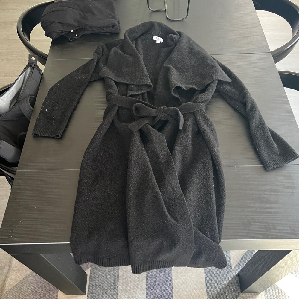 Anthropologie 525 Black sweater cardigan wrap